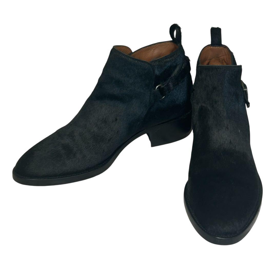 極美品　希少　SARTORE ハラコ サイドジップブーツ ブラック 36