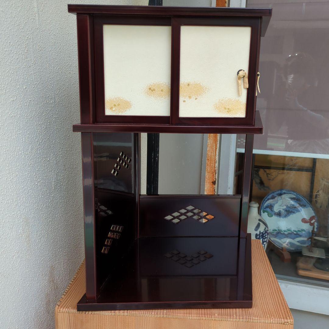 つれづれ棚 茶道具 棚 木製 漆器 木箱 美品 茶棚 お点前 在銘 飾り棚