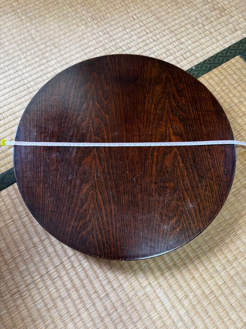 【激レア・希少・極小サイズ】古道具の風合いを楽しむミニちゃぶ台（直径42cm）