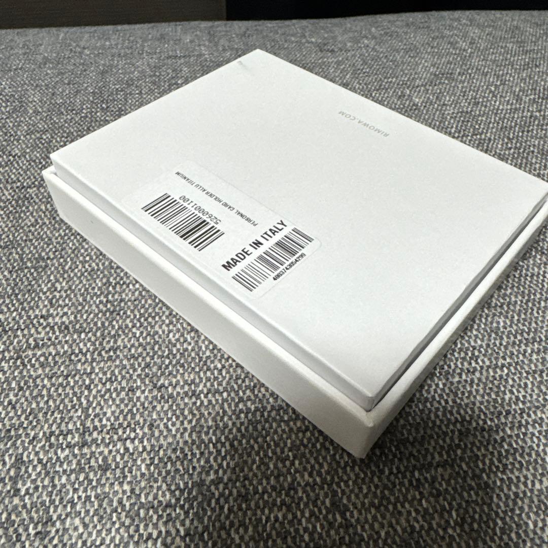 RIMOWA リモワ アルミニウム カードケース 名刺入れ チタニウム