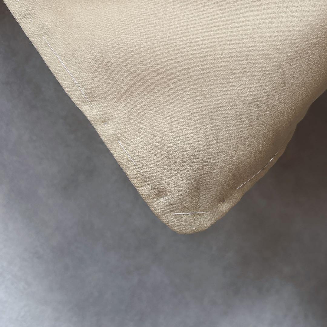 訪問着フルセット　着物　正絹　付け下げ　しつけ糸付き　手刺繍　イエロー　F8