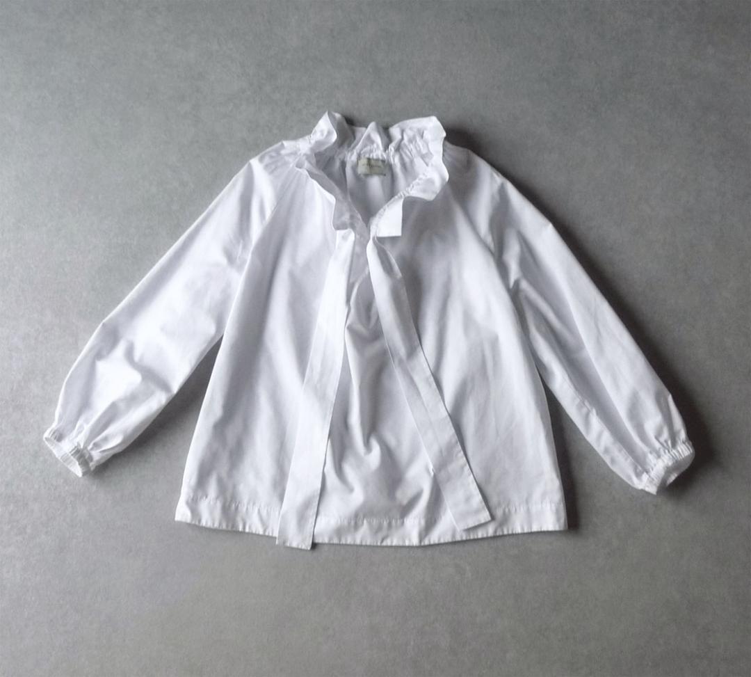 美品 ユナイテッドアローズ TOKYO 2万円 フリルカラーブラウス D565