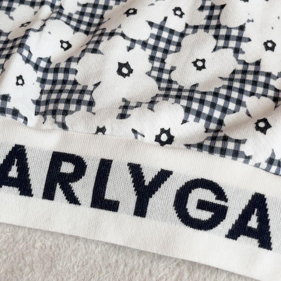 パーリーゲイツ セットアップ　パーカー　スカート　チェック　花柄　裏毛　ネイビー