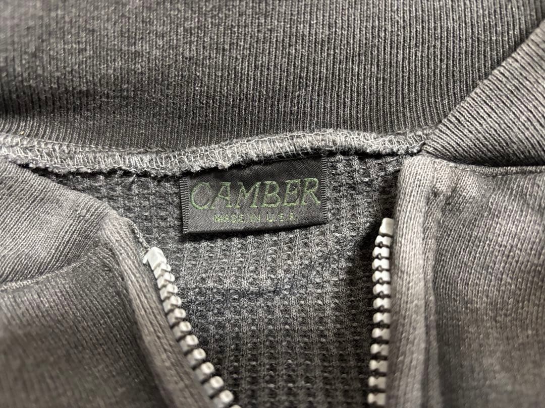 フェードブラック CAMBER ジップアップスウェット