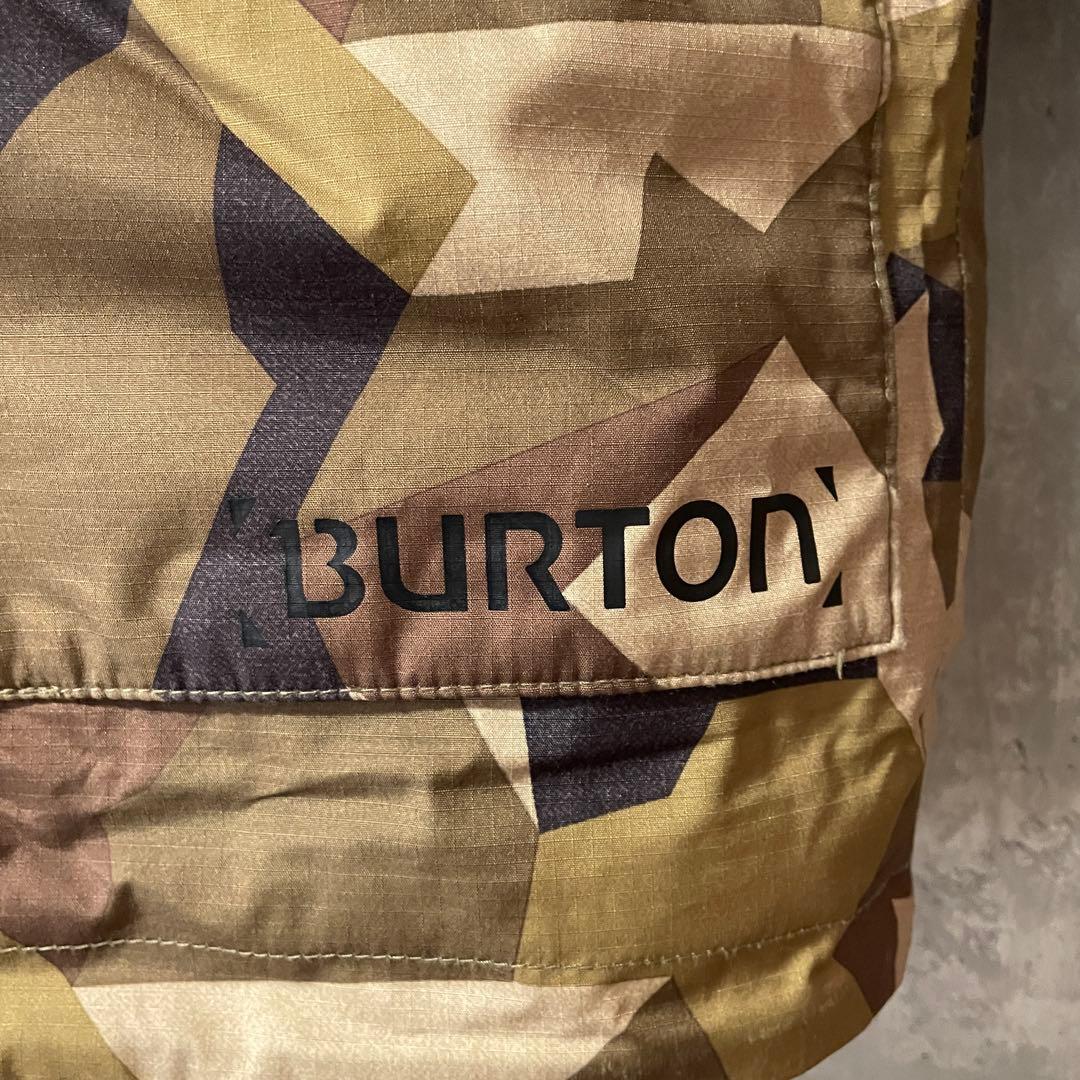 Burtonバートンスキーウェアスノーボードジャケットパーカー茶色ベージュカモ柄