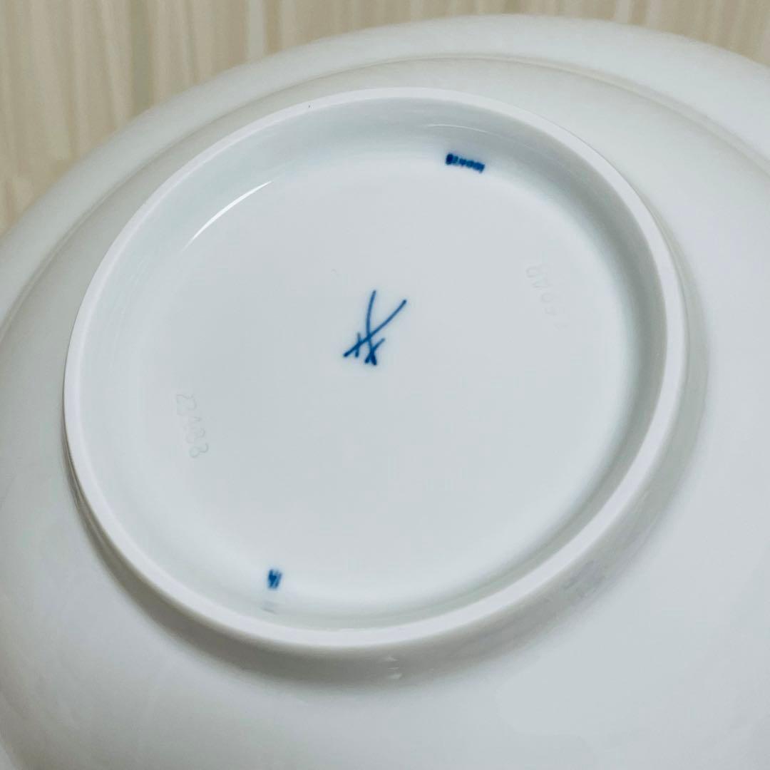 未使用 Meissen マイセン ブルーオーキッド スーププレート 深皿