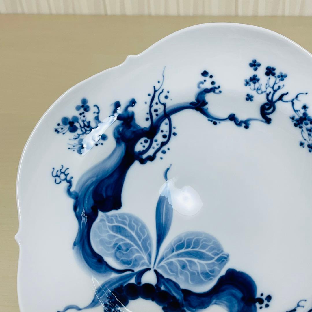 未使用 Meissen マイセン ブルーオーキッド スーププレート 深皿