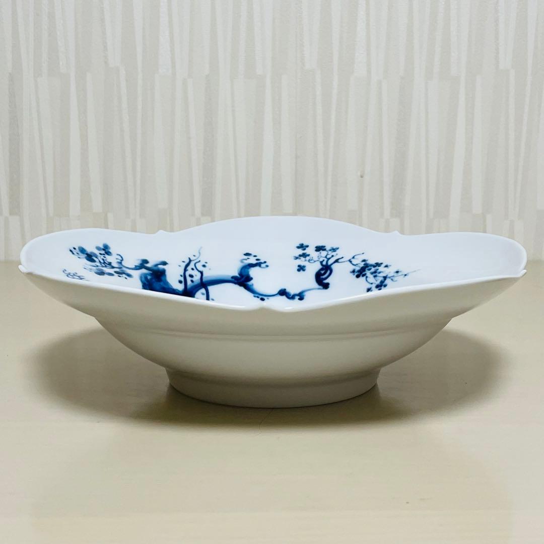 未使用 Meissen マイセン ブルーオーキッド スーププレート 深皿