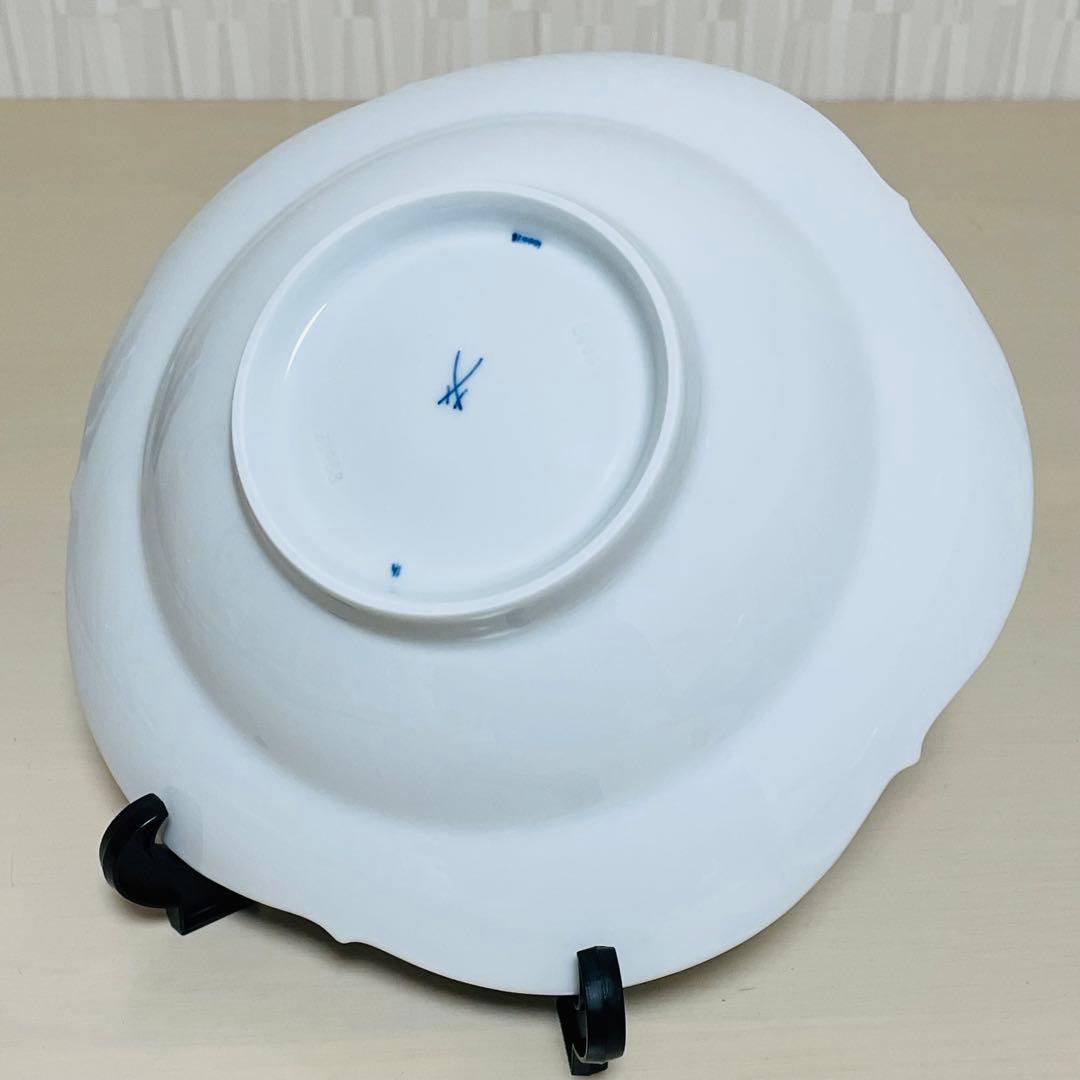 未使用 Meissen マイセン ブルーオーキッド スーププレート 深皿