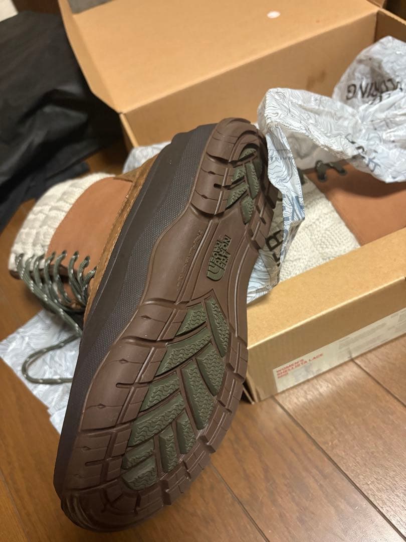 防水ブラウンレースアップ冬用ブーツshellista lace mid