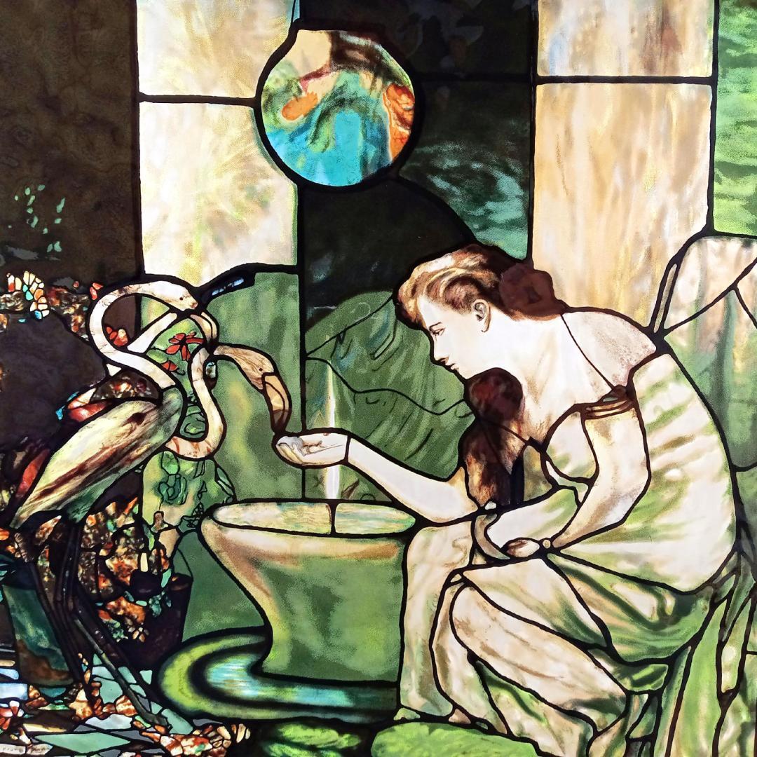 ルイスCティファニー ステンドグラス Flamingo グラスマスターズ社