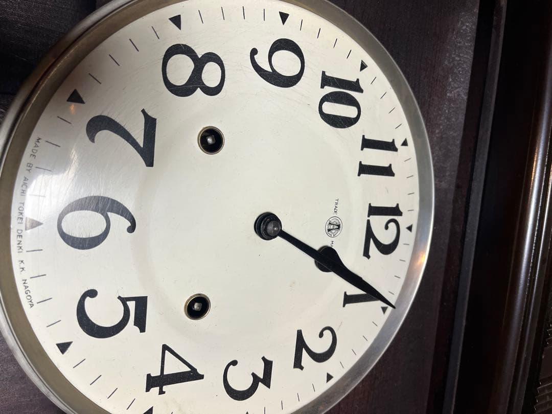 アイチ時計、愛知時計、アイチ振り子時計、ゼンマイ振り子時計、完動品、100cm