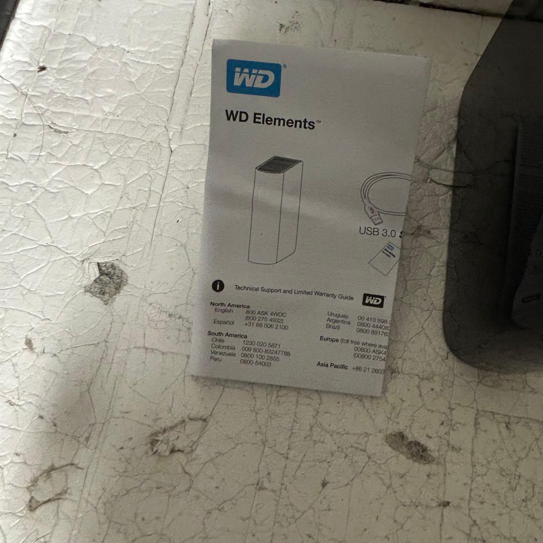 【6TB】ウエスタンデジタル Elements 外付けHDD 6TB