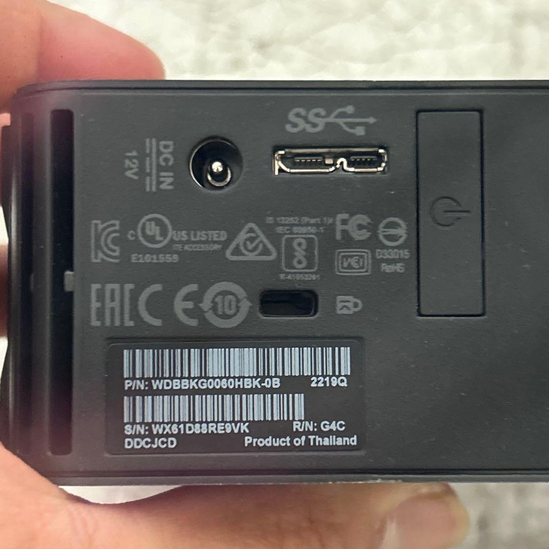 【6TB】ウエスタンデジタル Elements 外付けHDD 6TB