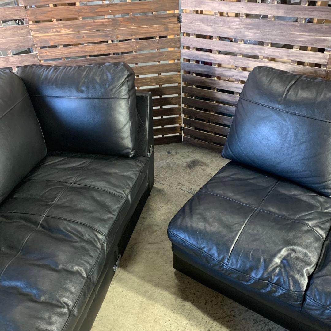 Jun M H750\" NITORI 本革 コーナーソファ Sステイツ