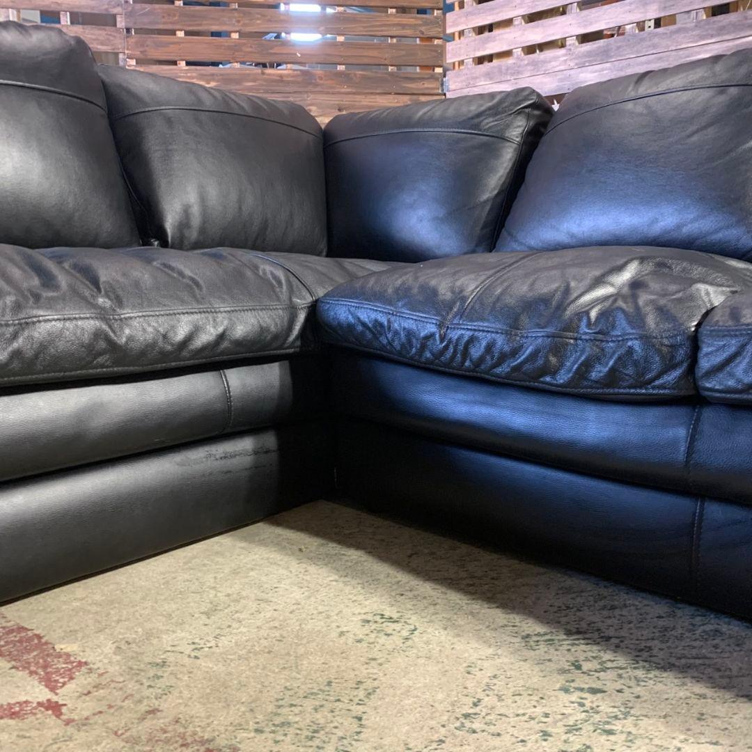 Jun M H750\" NITORI 本革 コーナーソファ Sステイツ