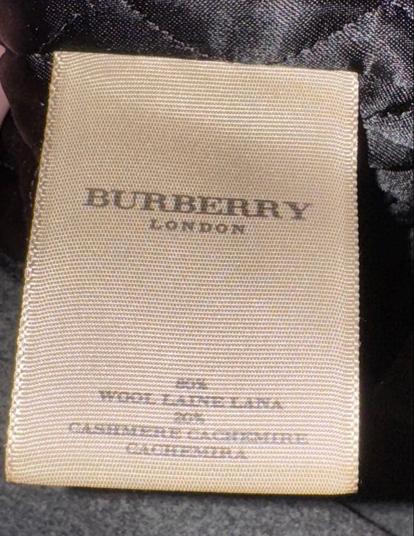 【極美品】BURBERRY グレーピーコート