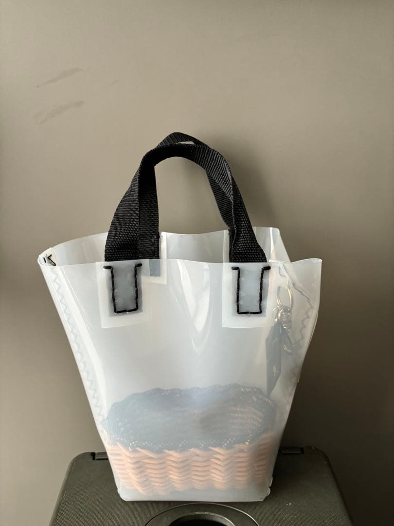 eb.a.gos エバゴス　かごバッグ　ミルク・ヘイジーバスケット