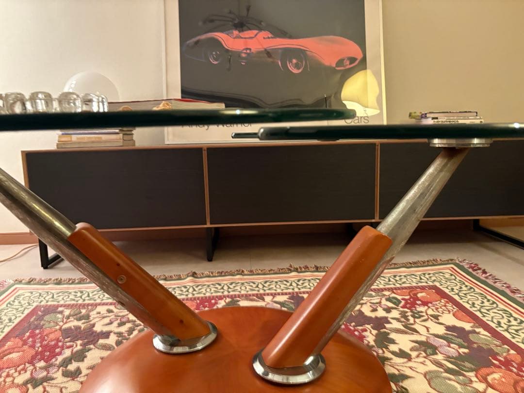 Ronald Schmitt ロナルドシュミット ガラステーブル　もも