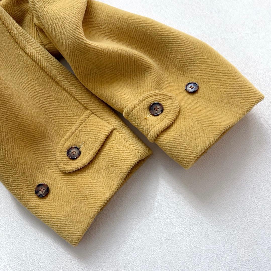 グローバーオール キングストン ダッフルコート ヘリンボーン マスタード 40