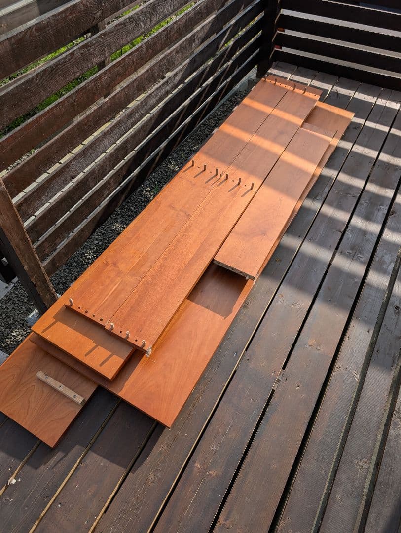 DP　木製ダブルベッドフレーム 約130cm幅