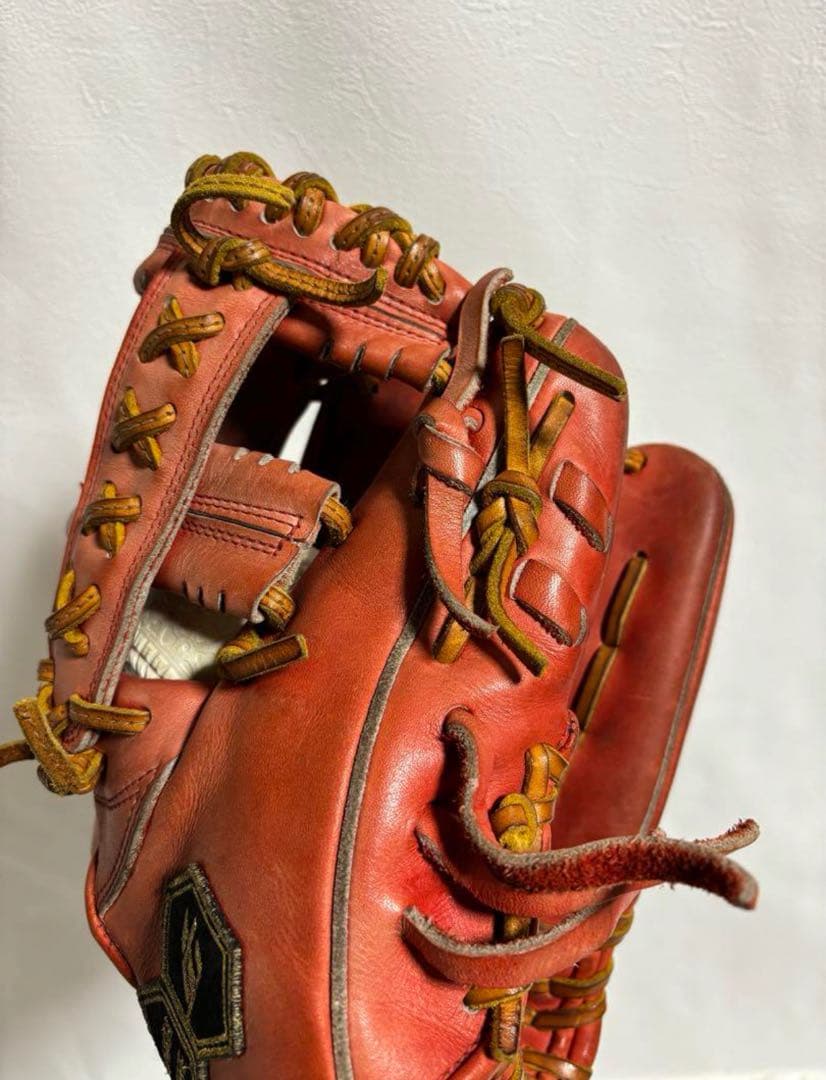 JUNKEI 硬式内野手用グローブ オレンジ