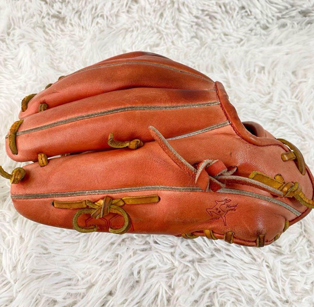 JUNKEI 硬式内野手用グローブ オレンジ