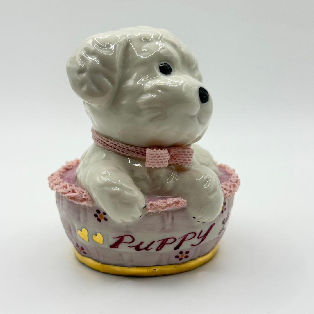 希少 美品☆アイリッシュドレスデン パピーラブ 2018 子犬 フィギュリン