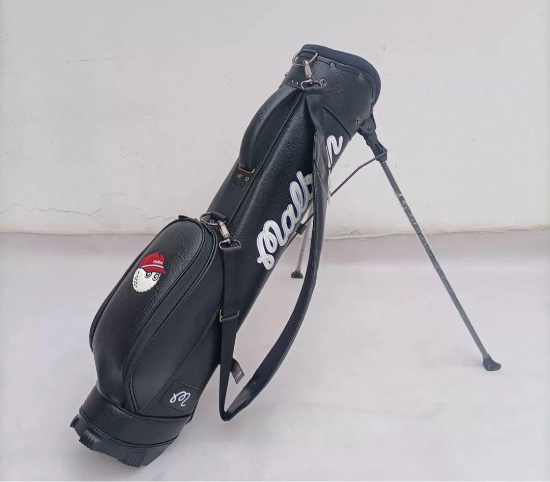 マルボン ゴルフmalbon golf キャディバッグ 男女兼用3分割 ブラック