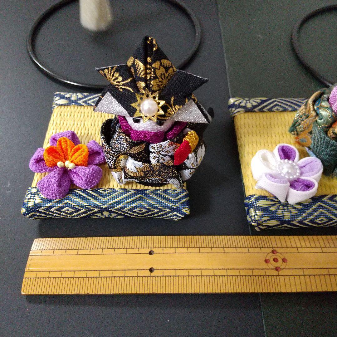 つまみ細工 つるし飾り 五月人形 雛人形 スタンド付き❗️