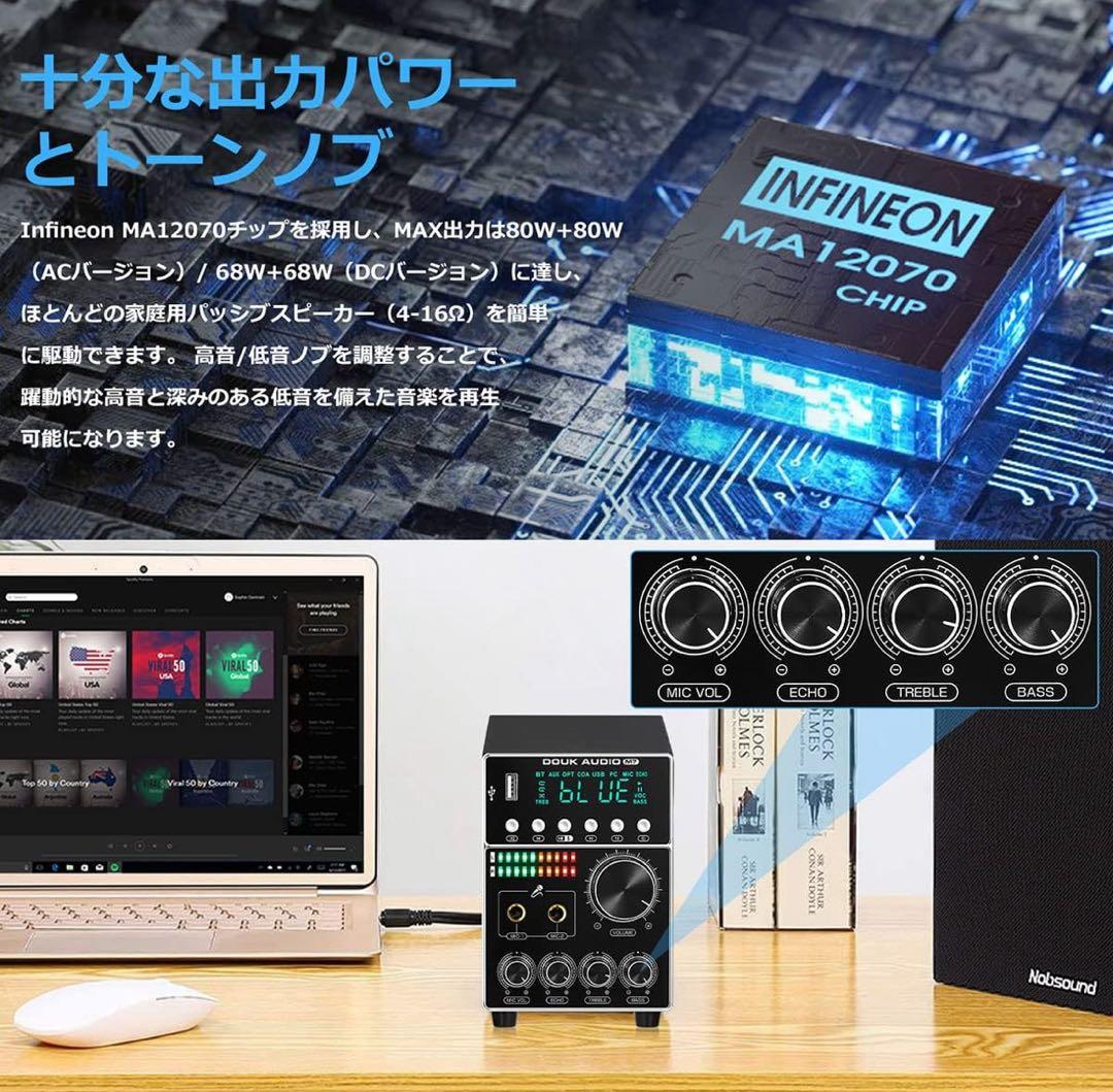Nobsound M7 HiFi デジタルオーディオアンプ(AC INPUT)