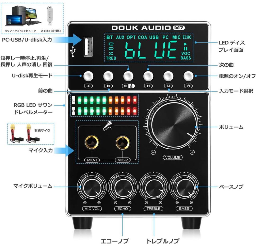 Nobsound M7 HiFi デジタルオーディオアンプ(AC INPUT)