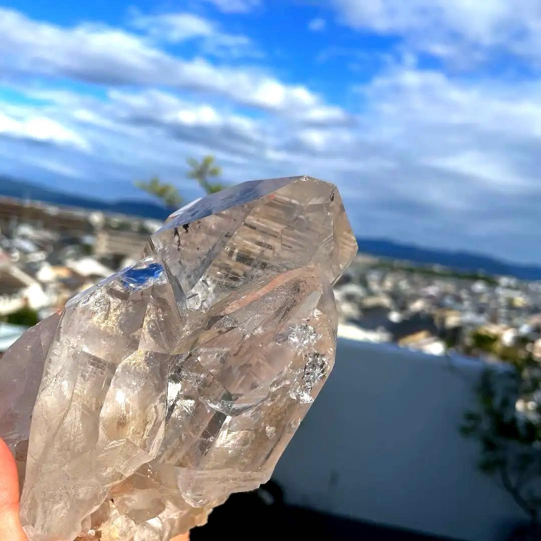 ヒマラヤ　水晶　カテドラル　天然石　原石　パワーストーン　ヒマラヤ　クォーツ