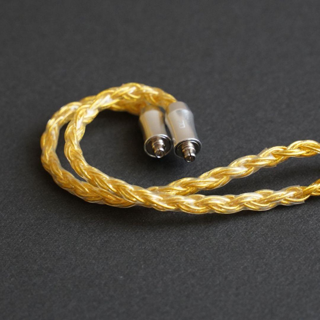 1点のみ!最高仕様16芯 金メッキケーブル 膨張式mmcx/2.5mm バランス