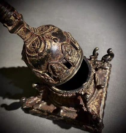 銅器 仏教 金仏舎利塔 古美術 コレクション品 銅製 工芸品 彫刻装飾品置物