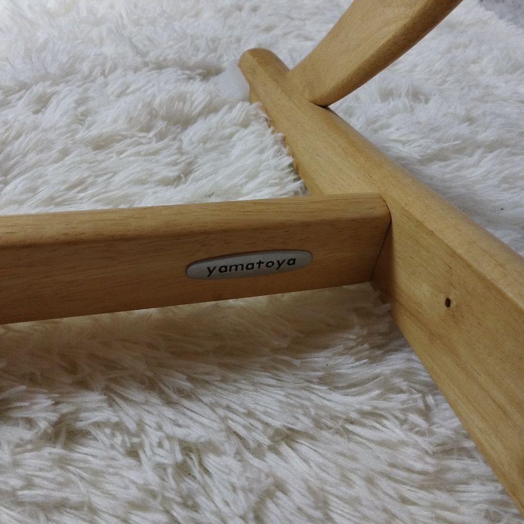 【美品】大和屋 すくすくチェア イーエヌ テーブル&ガード付 木製 ベビーチェア