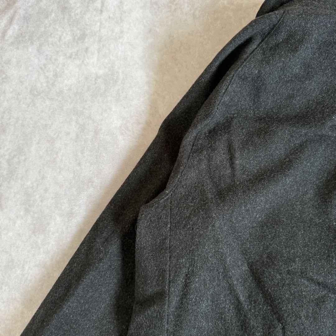 ポロバイラルフローレン ウール ハーフコート L グレー