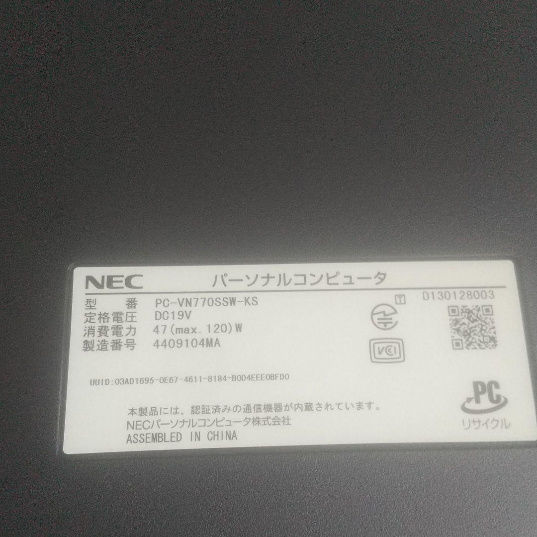 最後値下げいたしました！！NEC VALUESTAR N PC-VN770SSW