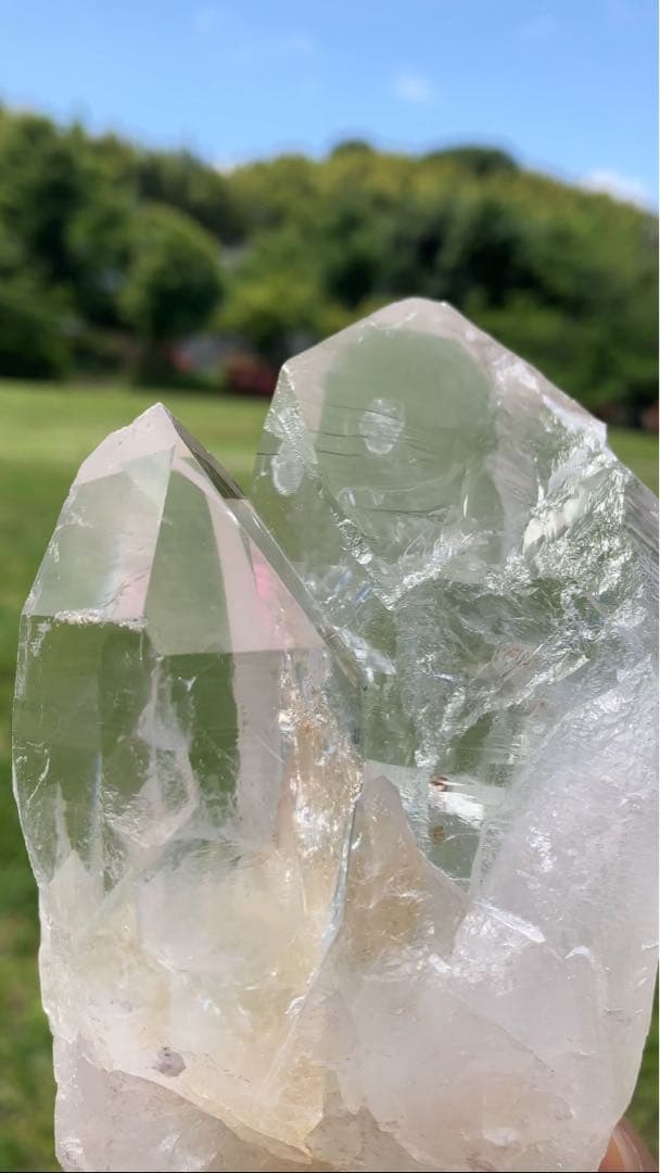 【レア!】ヒマラヤ水晶　サマディークォーツ　ファントム　ツイン