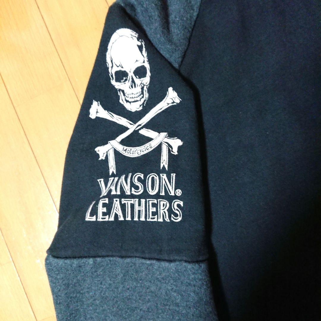 【希少】VANSON LEATHERS バックスカルビック刺繍2カラートレーナー
