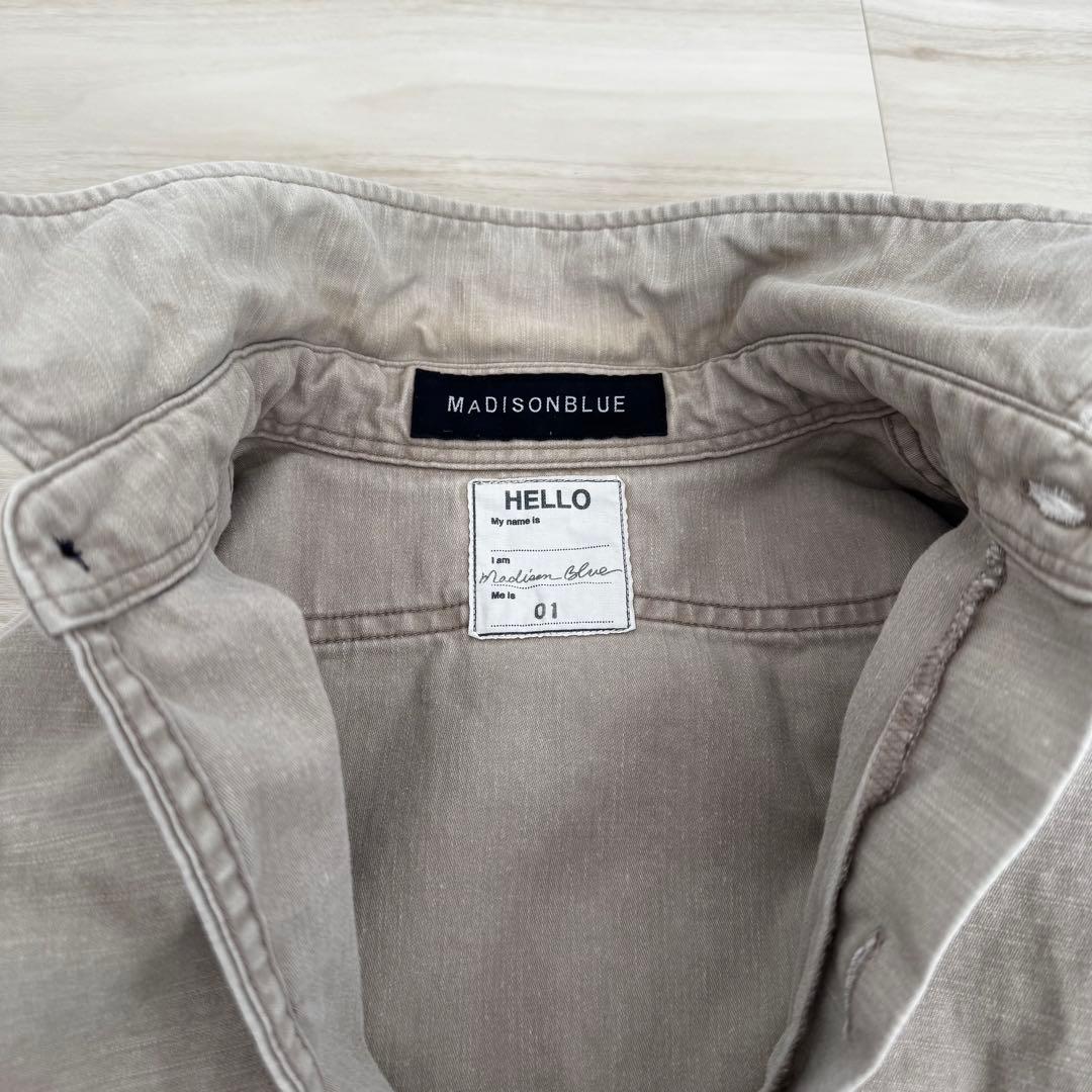 【美品✨】マディソンブルー ハンプトンシャツ バックサテンシャツ オーバーサイズ