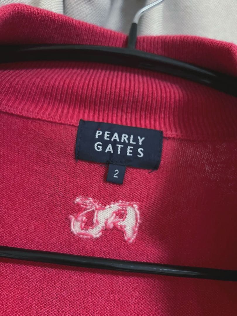 新品未使用 / PEARLY GATES / ピンクセーター / サイズ2紙袋付