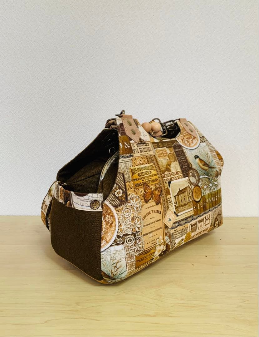 クラシカル・リュックにもなる★がま口バッグ♪