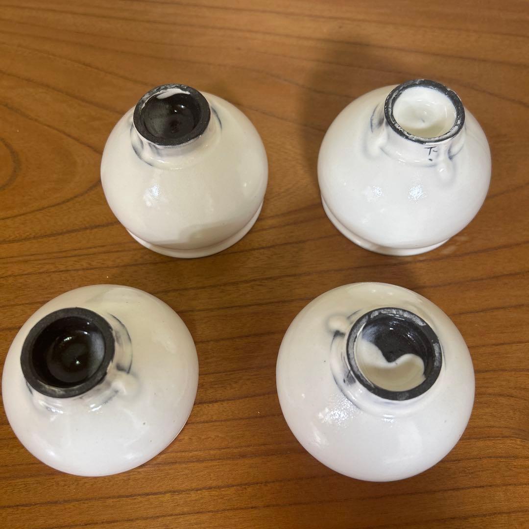 【美品1点金継ぎ直しあり】鈴木環　ピジョンカップ S 4点セット売り 湯呑み