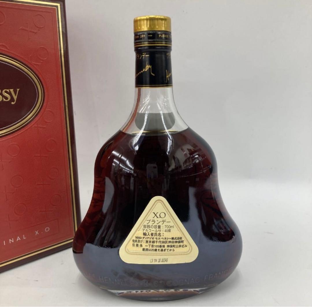 ヘネシーXOブランデー　金キャップ　クリアボトル　700ML　40％