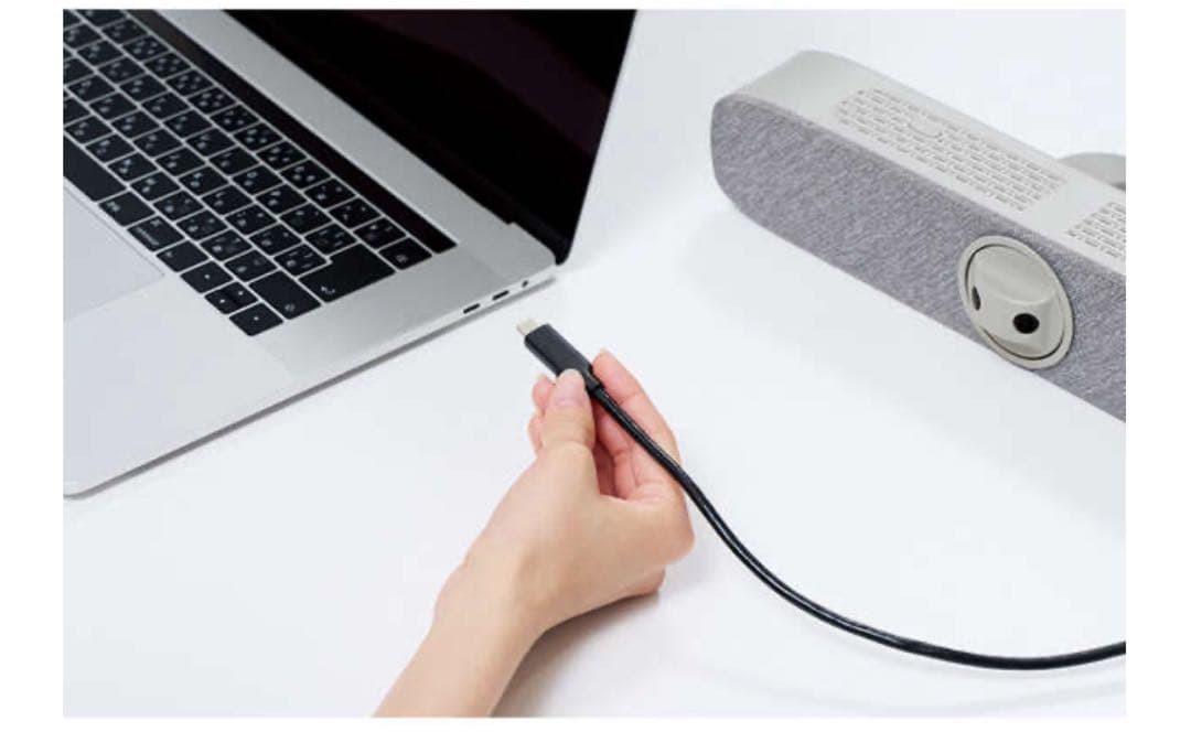 12P1#40 エレコム スピーカーマイク付きビデオバー 180度広角