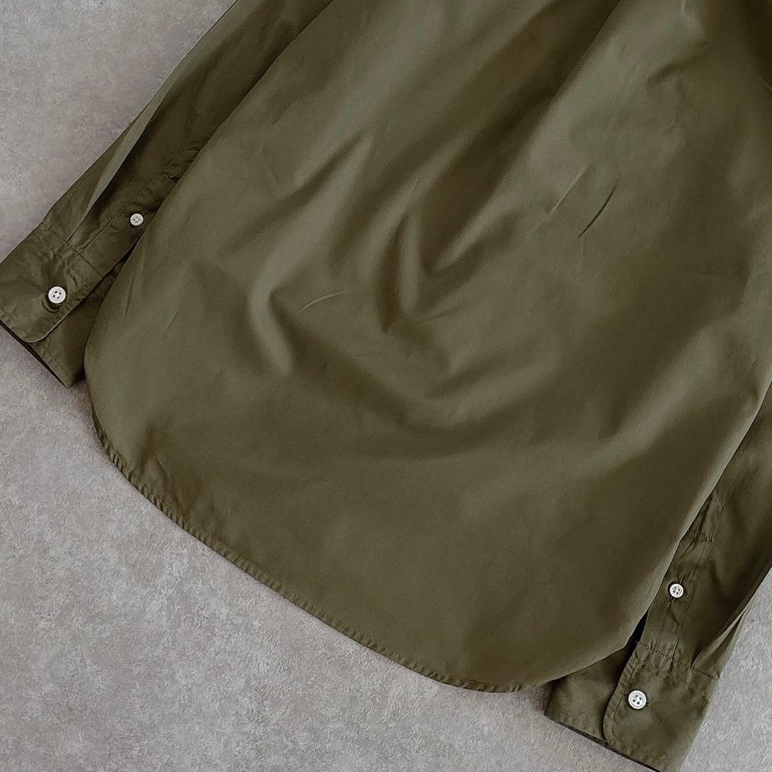 美品 マディソンブルー 蛯原友里さん着用 コットンマダムシャツ カーキ B刺繍