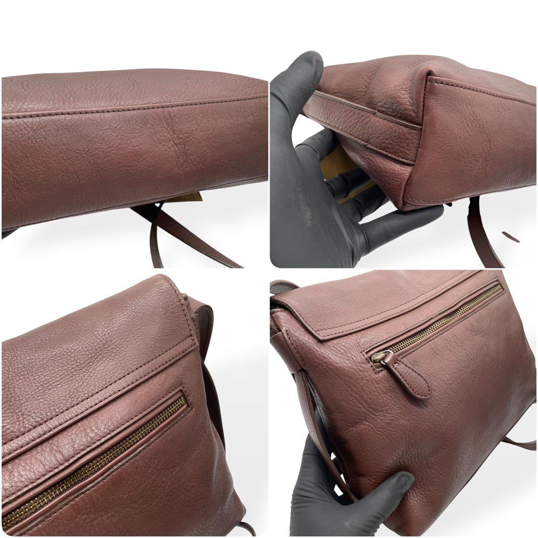 極美品　Dakota ダコタ　ショルダーバッグ　リバティ　ユニセックス　ブラウン