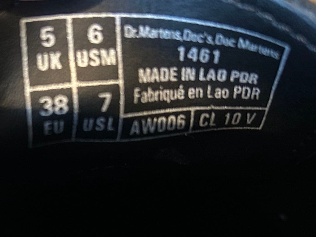 ドクターマーチン1461 3ホールシューズ UK5