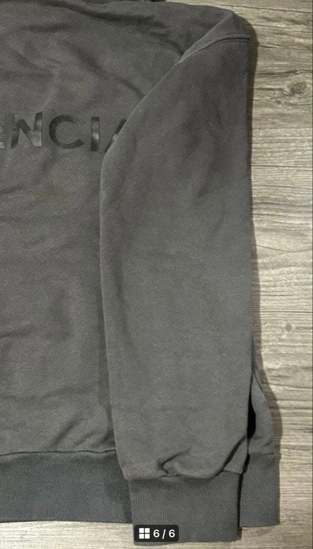 BALENCIAGA ダークグレー フーディ